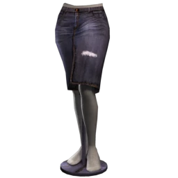 Foal Faded Denim Pencil Skirt