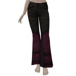 Delirious Purple Lace Corset Trousers