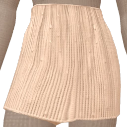 Foal Beige Ivory Short Skirt