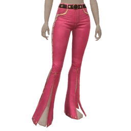 Ikon Starred Pink Split Flare Pants