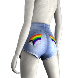 Foal Flying Rainbow Shorts
