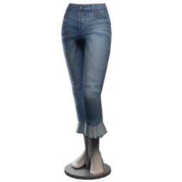 Foal Melanie Cropped Frayed Hem Jeans