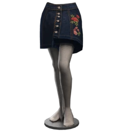 Foal Sweet Roses Denim Skirt