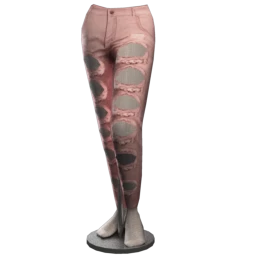 Foal Slashed Jeans - Pink