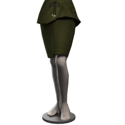 Foal Khaki Green Peplum Skirt