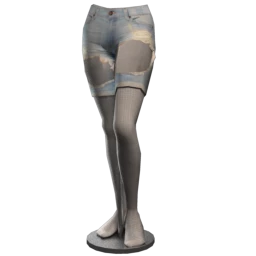 Foal Extreme Ripped Denim Shorts