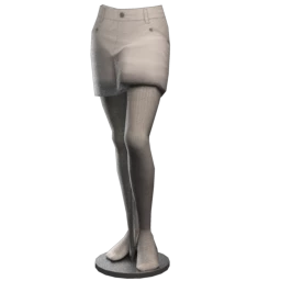 Foal Frayed Hem Denim Skirt - White