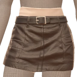 Front Row Leather Layer Skirt