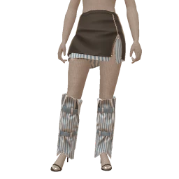 Front Row Pinstripe Layered Skirt