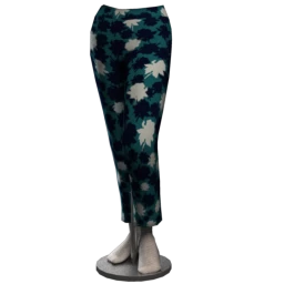 Front Row Teal Flora Skinny Trousers