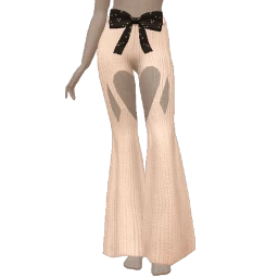 Front Row Big Bow Chic Knitted Trousers