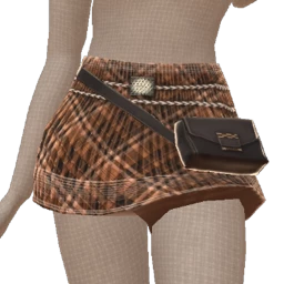 Front Row Autumn Frost Checked Mini Skirt