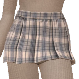 Front Row Classic Blue Plaid Mini Skirt