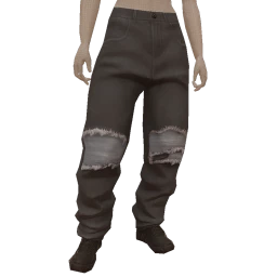 Front Row Distressed Patch Jeans