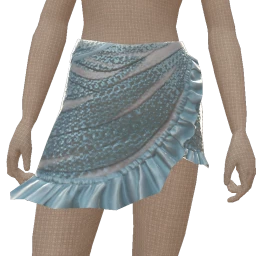 Front Row Acqua Asymmetric Skirt