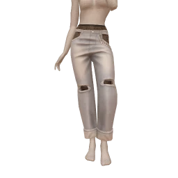 Front Row Cut Out Mom Jeans