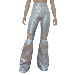 Drop Science Metallic Shine Flared Trousers