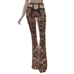 Front Row Espresso Serpent Cut-Out Trousers