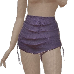 Front Row Dark Purple Ruched Skirt