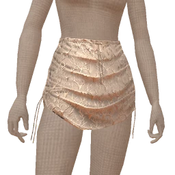 Ikon Elite Silver Reindeer Embossed Sparkle Skirt