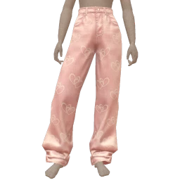 Cloud Nine Baby Pink Hearts Pattern Jeans