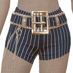 Front Row Pinstripe Pretty Dangerous Shorts 