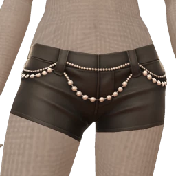 Front Row Black Leather Pretty Dangerous Shorts 