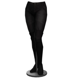 Over-the-Knee Boots with Back Jeans