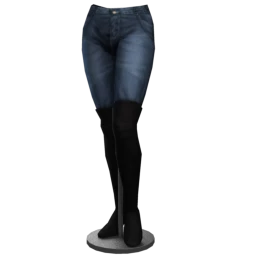 Over-the-Knee Boots with Blue Jeans