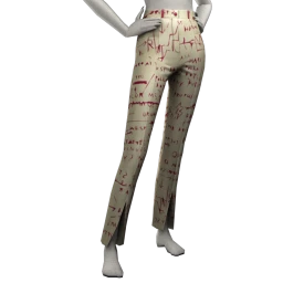 Front Row Doodle Trousers (Cream)