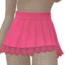 Delirious Hot Pink Pleated Mini Skirt