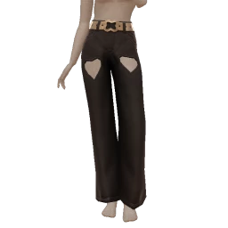 Front Row Heart Cut-Out Jeans