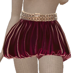 Front Row Velvet Maroon Pleated Mini Skirt