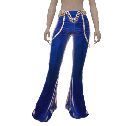 Ikon Elite Blue Velvet Flare Trousers