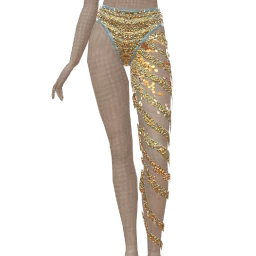 Ikon Elite Aqua Glitter Twisted Shorts