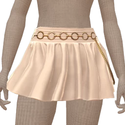 Ikon Elite Plenty Pleats White Mini Skirt