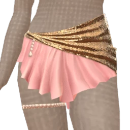 Ikon Elite Powder Pink And Gold Skirt