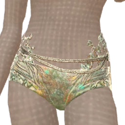Ikon Elite Sage Green Fae Shorts With Crystal Chains