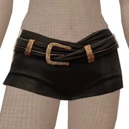 Ikon Elite Black Leather Ultra Mini Skirt