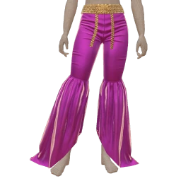 Ikon Elite Purple Silk Crystal Drip Flare Trousers