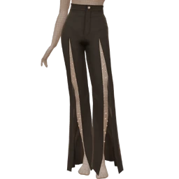 Ikon Elite Glow Gala Crystal Slit Trousers