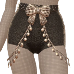 Ikon Elite Crystal Bow High-Waist Shorts