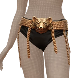 Ikon Elite Gold Leopard Chain Shorts