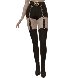 Ikon Elite Black Shorts And Thigh High Boots