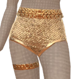 Ikon Elite Gold Chain Crystal Shorts