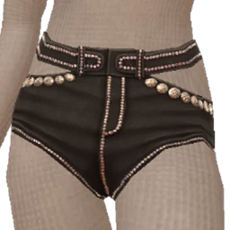 Ikon Elite Black Denim Crystal Shorts