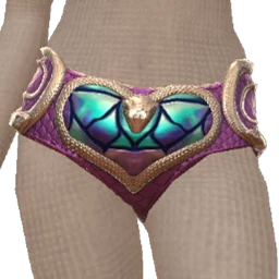 Ikon Elite Silver Snake Scale Heart Shorts