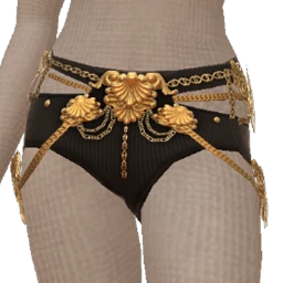 Ikon Elite Regal Punk Black Chain Shorts