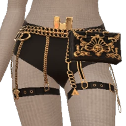 Ikon Elite Gold Keychain Skirt And Bag