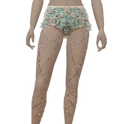 Ikon Elite Glitter Blue Snow Chain Shorts